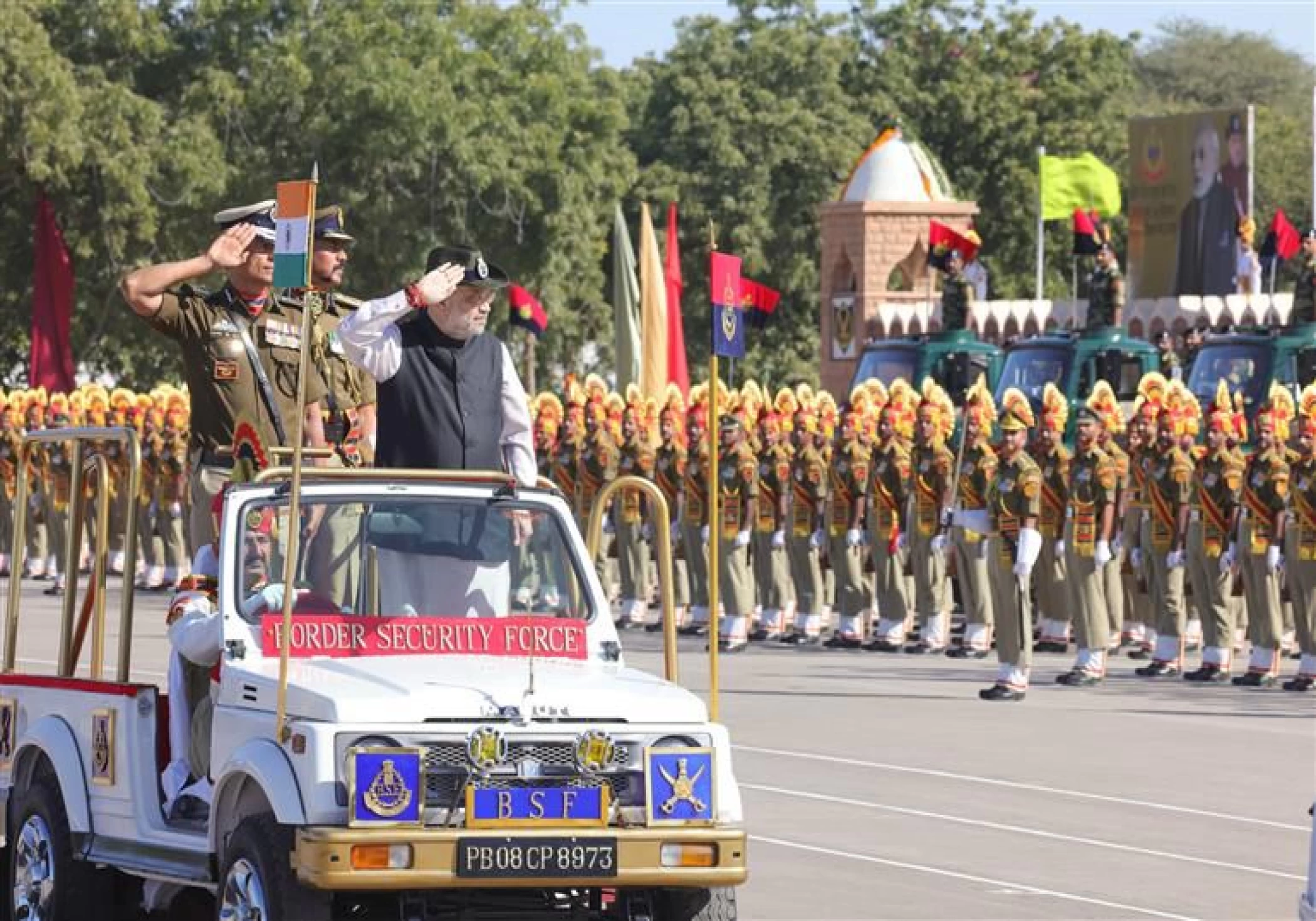 Union Home Minister Amit Shah applauds BSF’s legacy at 60th Raising Day Parade